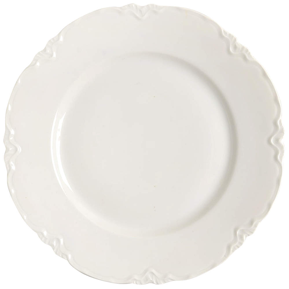 Racine (All White) Dinner Plate by Hutschenreuther-1