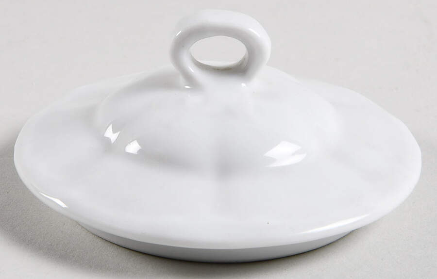 Racine (All White) Lid for Sugar Bowl by Hutschenreuther-1