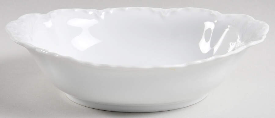 Racine (All White) 10" Oval Vegetable Bowl by Hutschenreuther-1