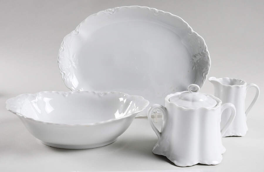 Racine (All White) 5 Piece Hostess Set by Hutschenreuther-1