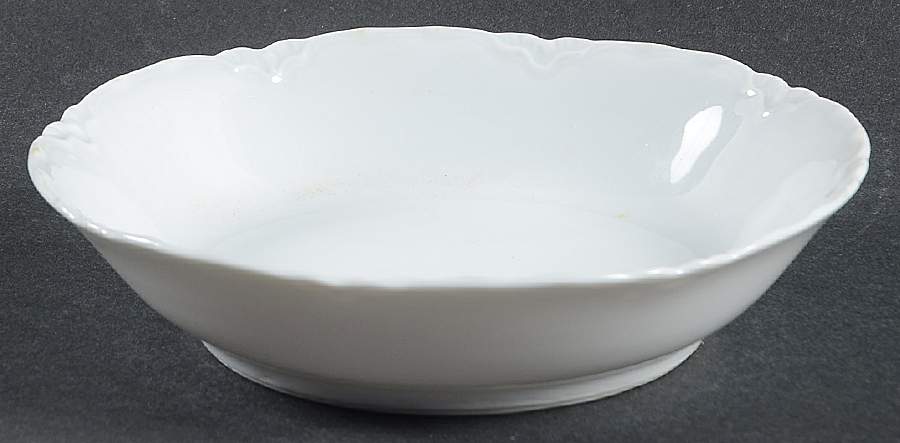 Racine (All White) Fruit/Dessert (Sauce) Bowl by Hutschenreuther-1