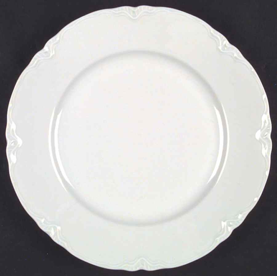 Racine (All White) Large Dinner Plate by Hutschenreuther-1
