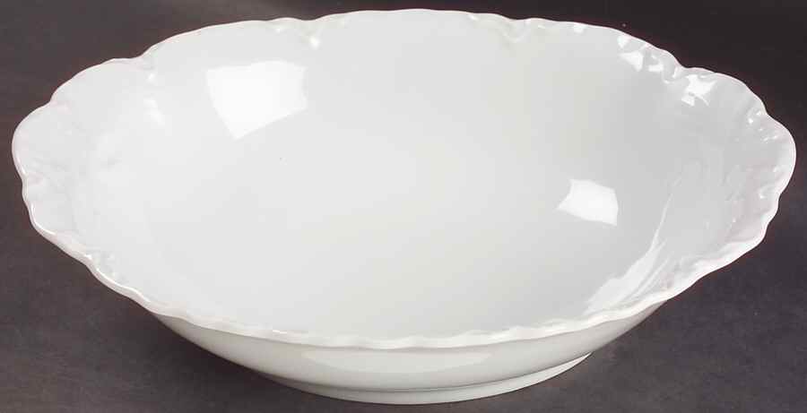 Racine (All White) 8" Oval Vegetable Bowl by Hutschenreuther-1