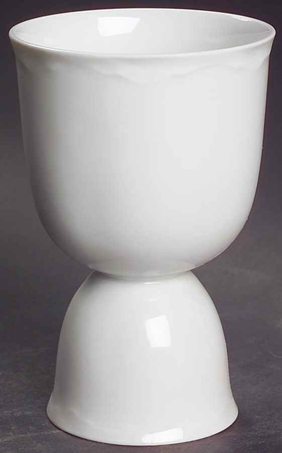 Racine (All White) Double Egg Cup by Hutschenreuther-1