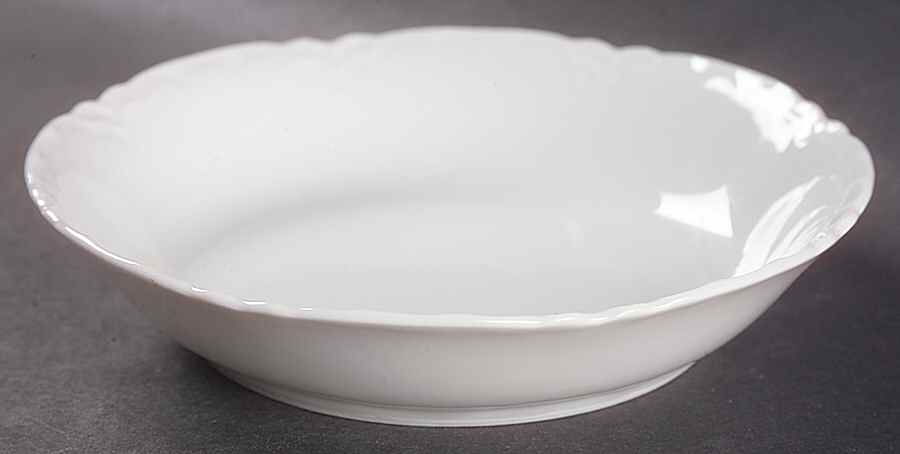 Racine (All White) Fruit/Dessert (Sauce) Bowl by Hutschenreuther-1