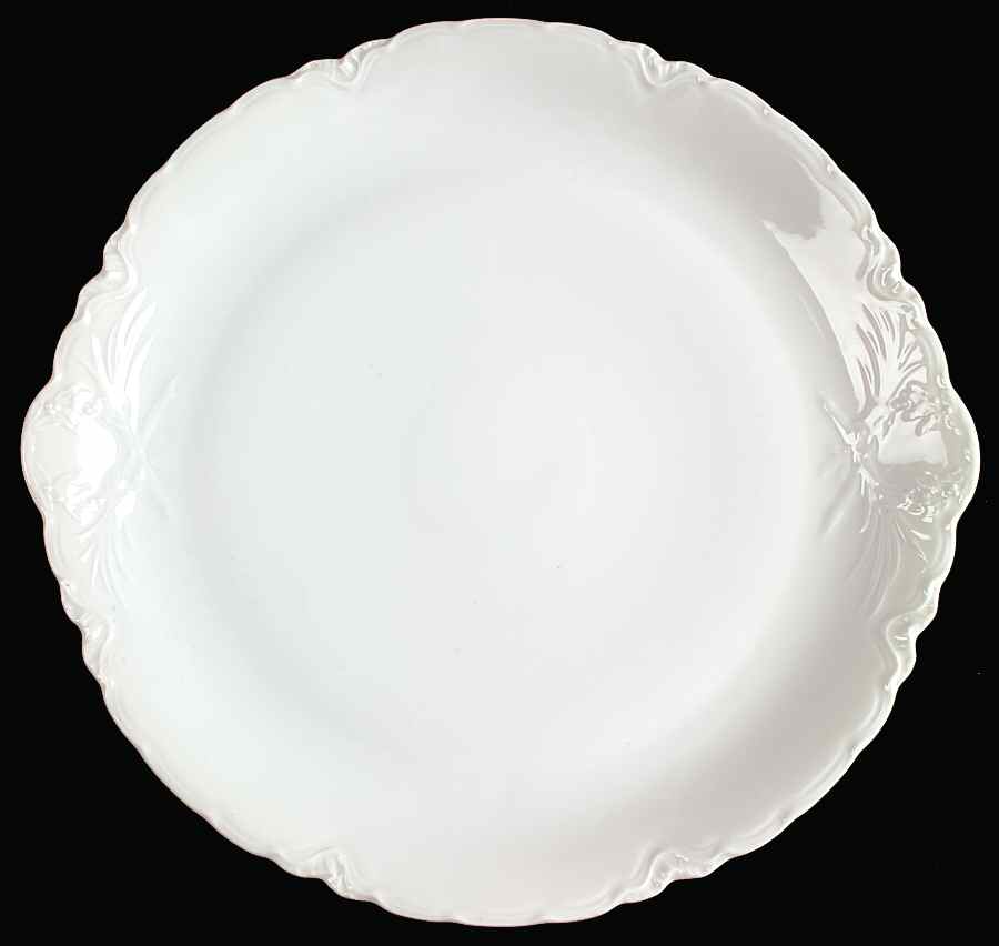 Racine (All White) 13" Chop Plate (Round Platter) by Hutschenreuther-1