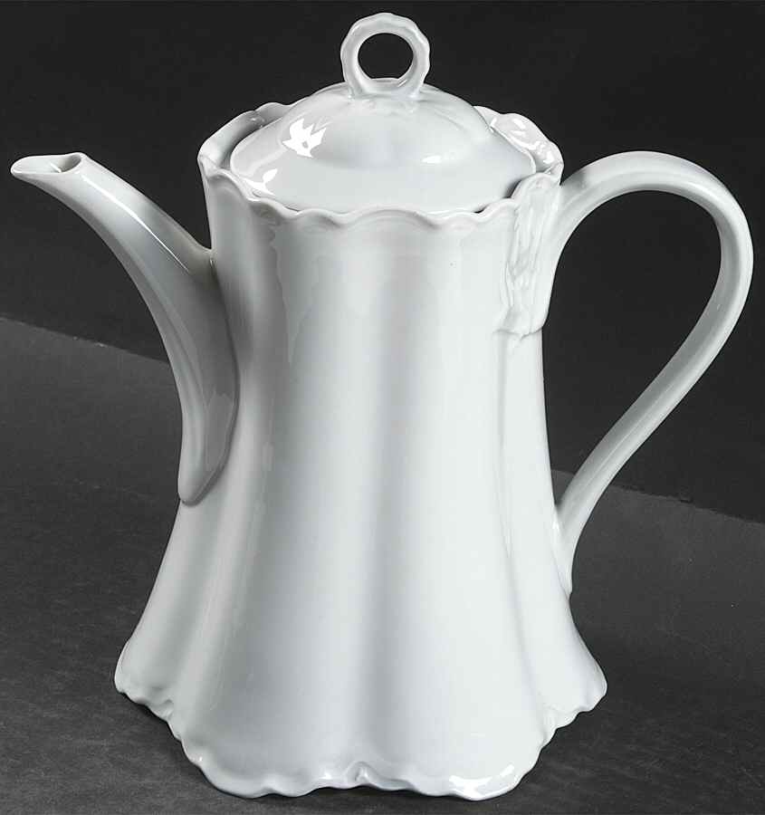 Racine (All White) Mini Coffee Pot & Lid by Hutschenreuther-1