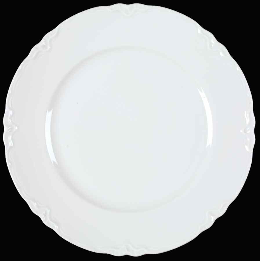 Racine (All White) Luncheon Plate by Hutschenreuther-1