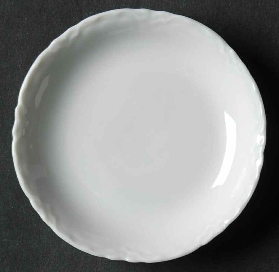 Racine (All White) Butter Pat by Hutschenreuther-1