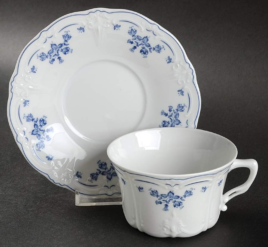 Rebecca Flat Cup & Saucer Set by Hutschenreuther-1