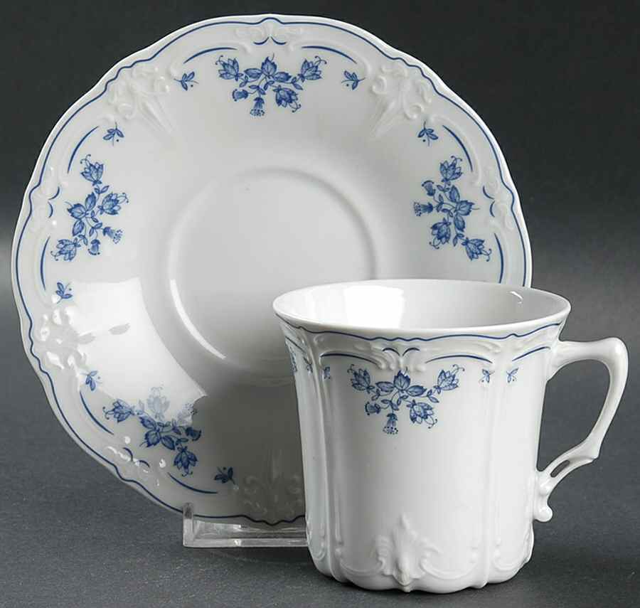 Rebecca Flat Cup & Saucer Set by Hutschenreuther-1
