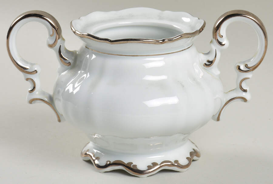 Revere (White) Sugar Bowl No Lid by Hutschenreuther-1