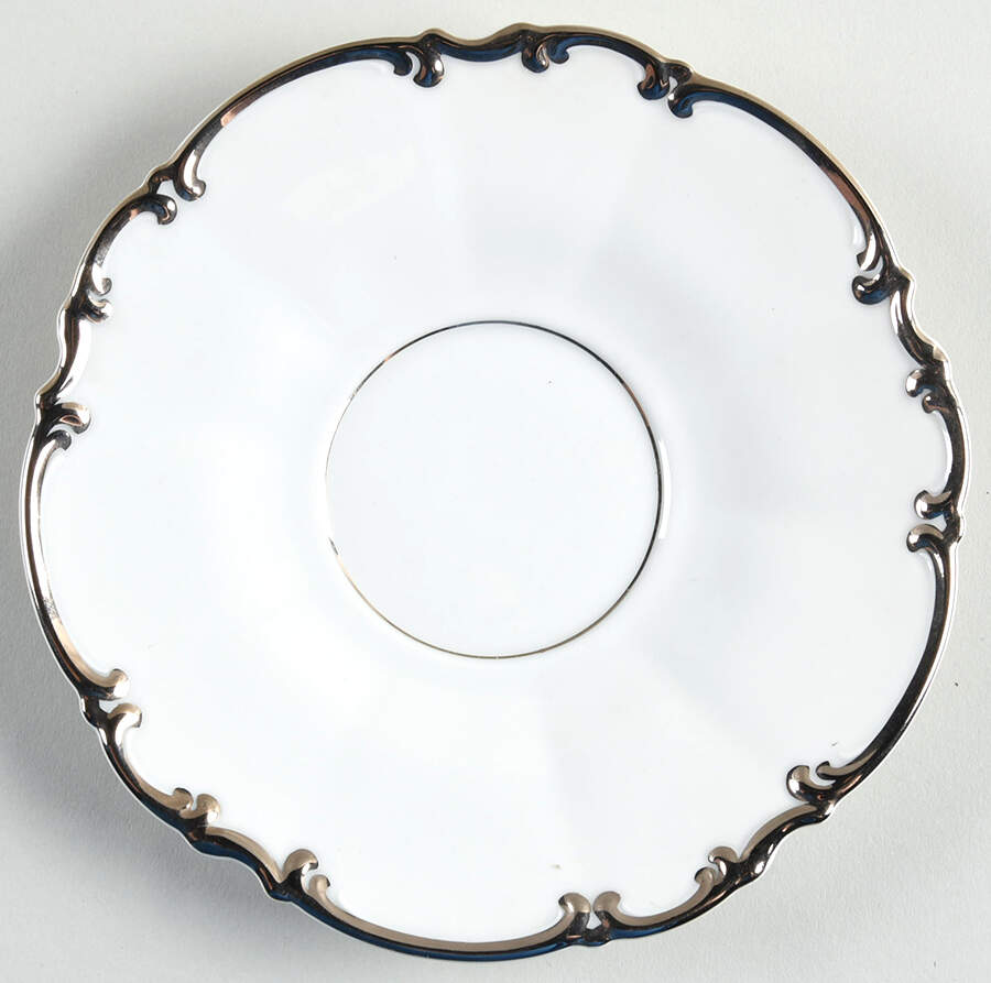 Revere (White) Saucer for Footed Cup by Hutschenreuther-1