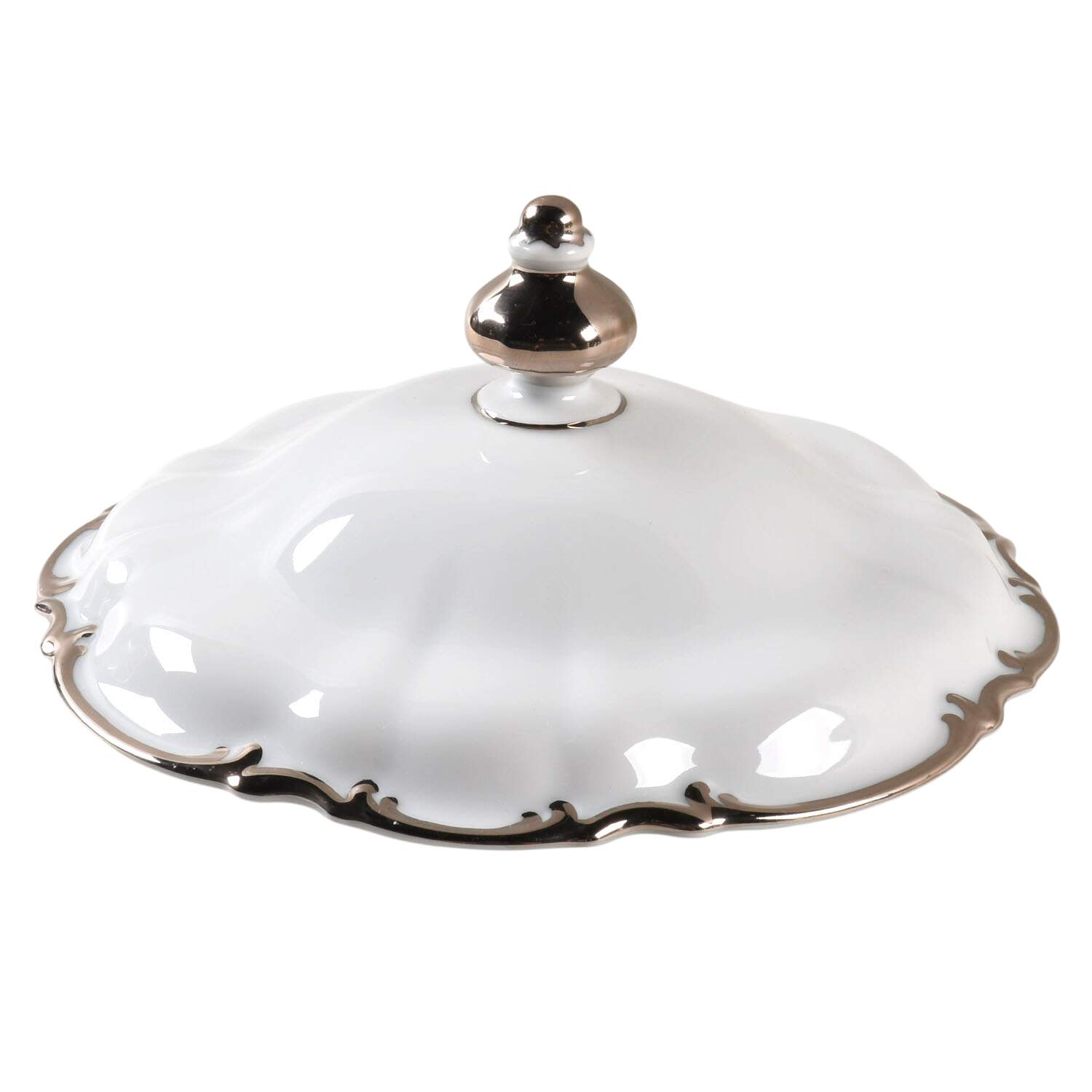 Revere (White) Lid for Round Vegetable by Hutschenreuther-1