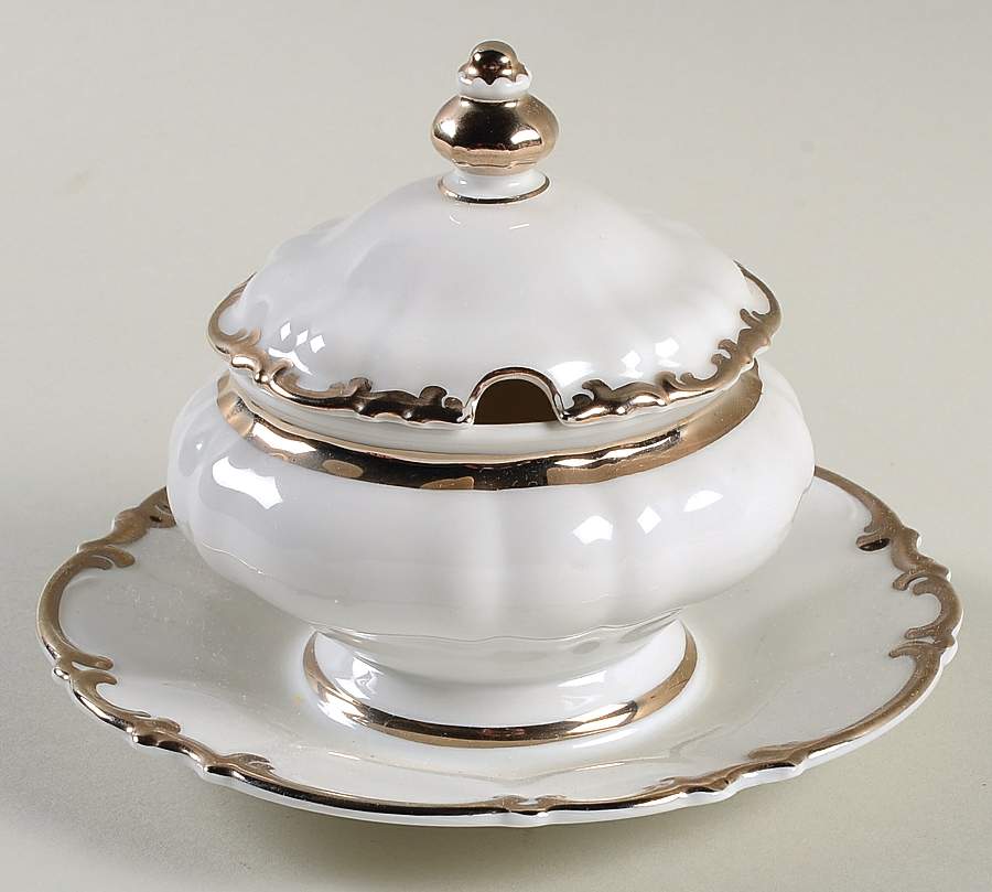 Revere (White) Jam/Jelly & Lid by Hutschenreuther-1