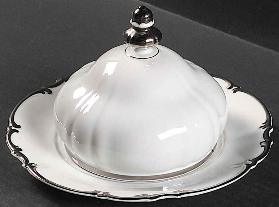 Revere (White) Round Covered Butter by Hutschenreuther-1