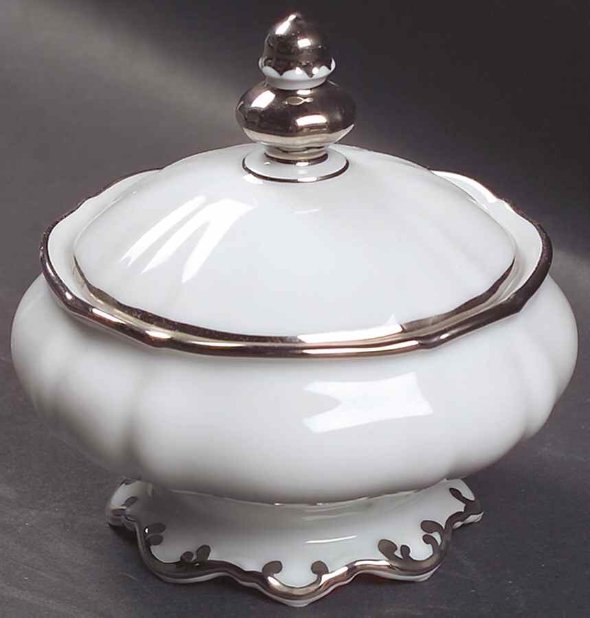 Revere (White) Mini Sugar Bowl & Lid by Hutschenreuther-1