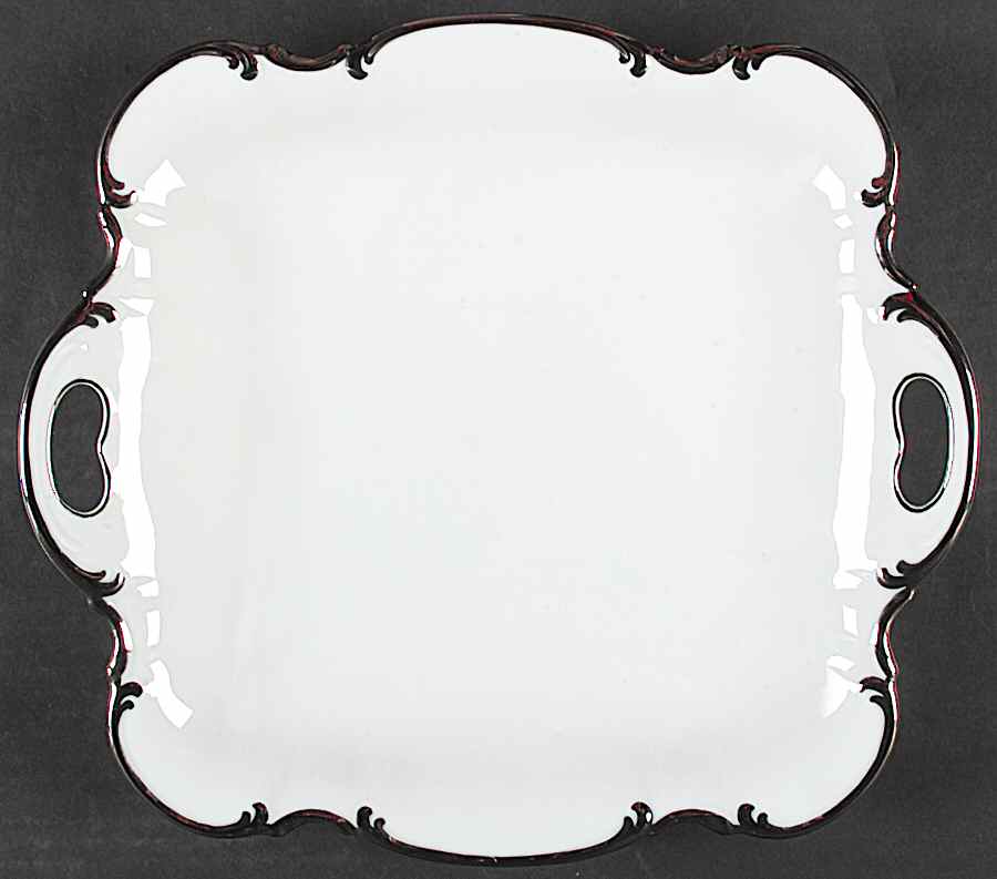 Revere (White) Square Handled Cake Plate by Hutschenreuther-1
