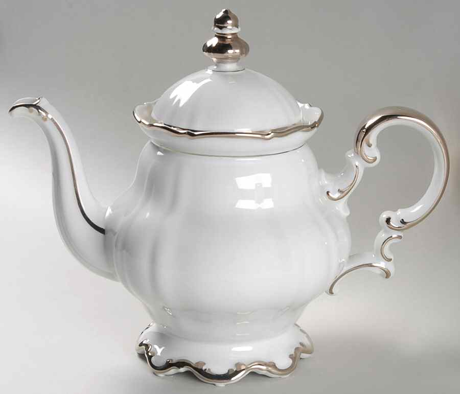 Revere (White) Teapot & Lid by Hutschenreuther-1
