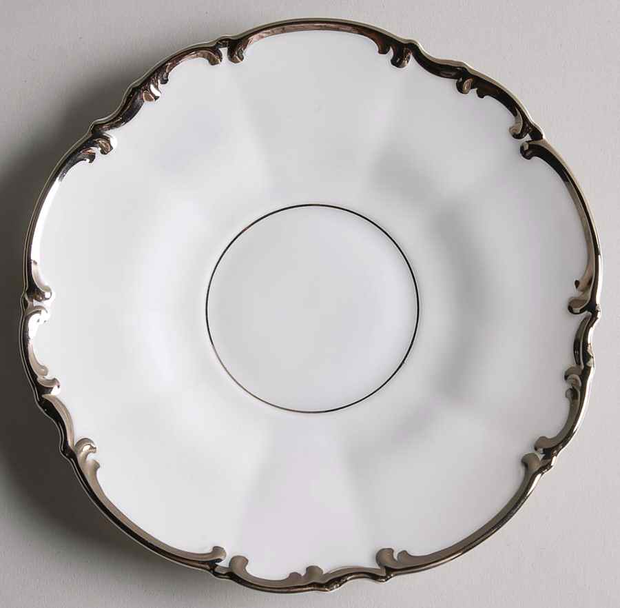Revere (White) Saucer for Footed Cup by Hutschenreuther-1