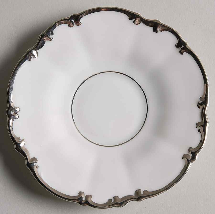 Revere (White) Saucer for Demitasse Cup by Hutschenreuther-1