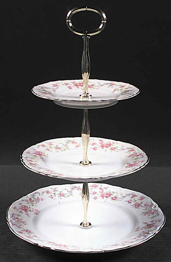 Richelieu 13 7/8"-14 1/4" 3-Tiered Serving Tray(DP,SP,BB) HC by Hutschenreuther-1