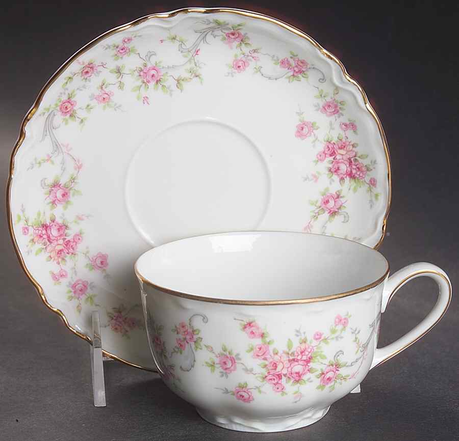 Richelieu Flat Cup & Saucer Set by Hutschenreuther-1