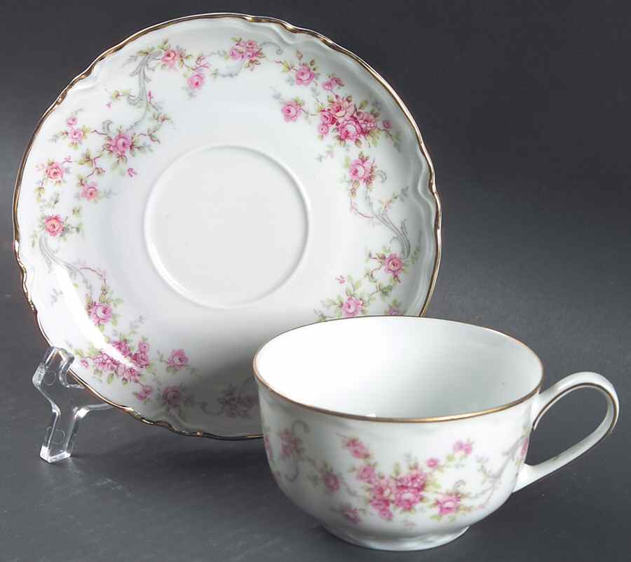 Richelieu Flat Cup & Saucer Set by Hutschenreuther-1