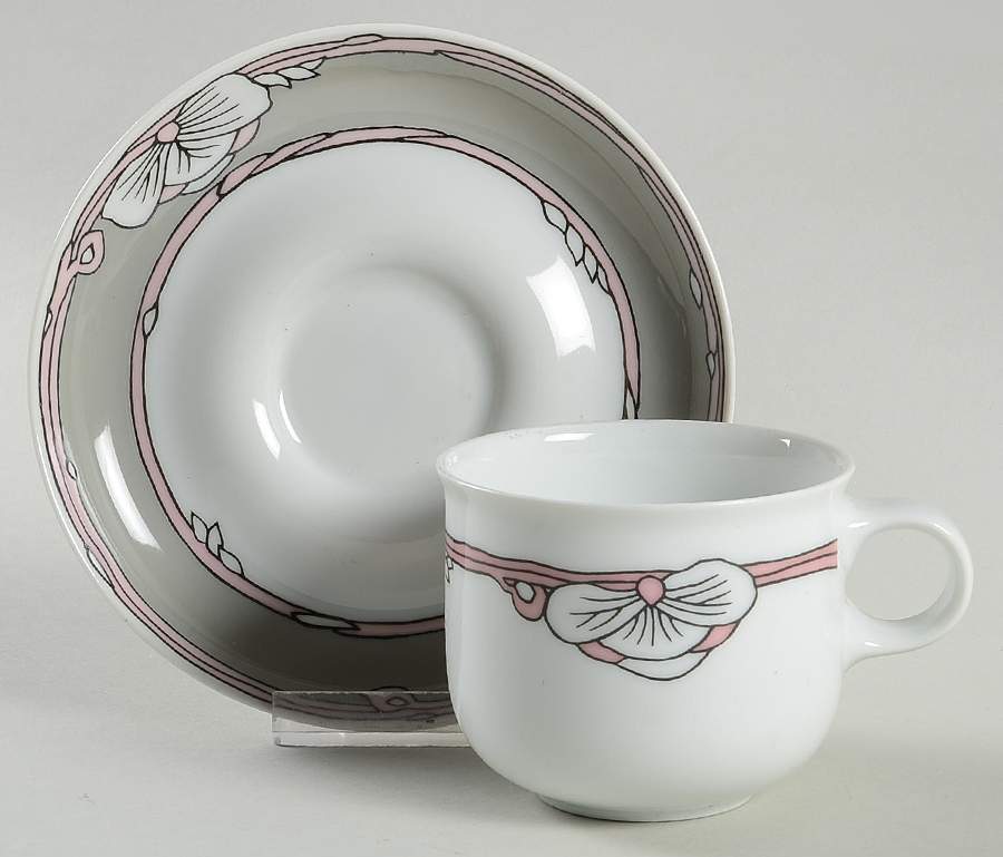 Roma Flat Cup & Saucer Set by Hutschenreuther-1