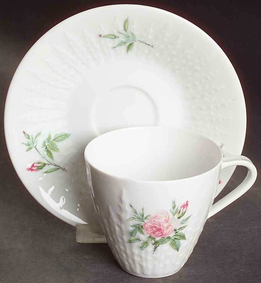 Rosita Flat Cup & Saucer Set by Hutschenreuther-1