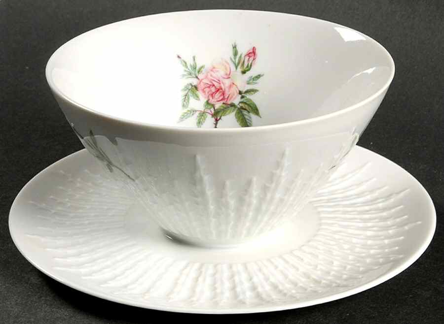 Rosita Gravy Boat with Attached Underplate by Hutschenreuther-1