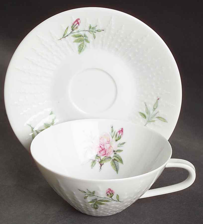 Rosita Flat Cup & Saucer Set by Hutschenreuther-1
