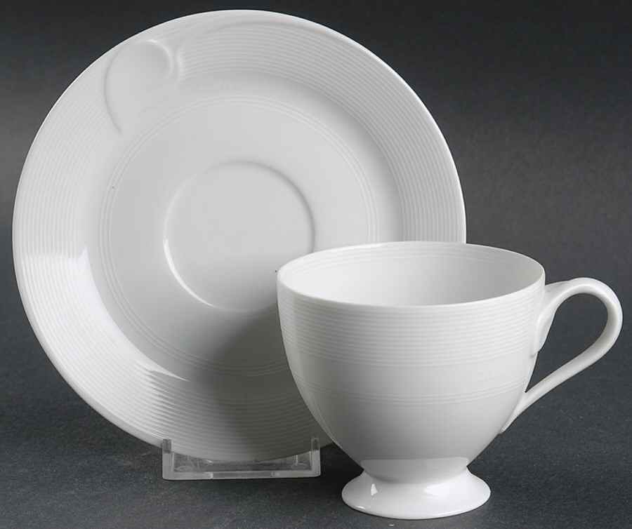 Rotonde Footed Cup & Saucer Set by Hutschenreuther-1