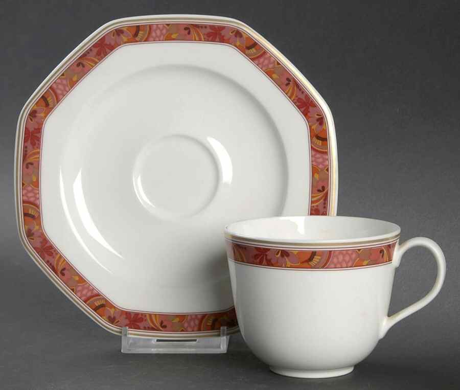 San Marino Flat Cup & Saucer Set by Hutschenreuther-1