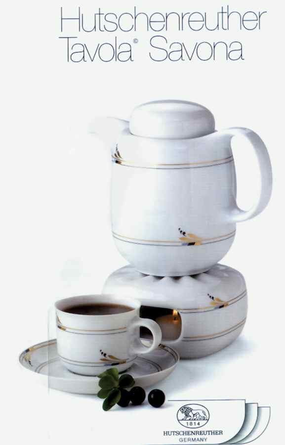Savona Flat Cup & Saucer Set by Hutschenreuther-1