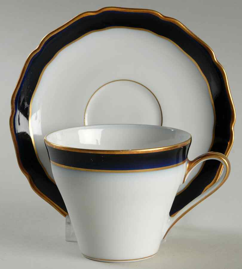 Scarborough Flat Demitasse Cup & Saucer Set by Hutschenreuther-1