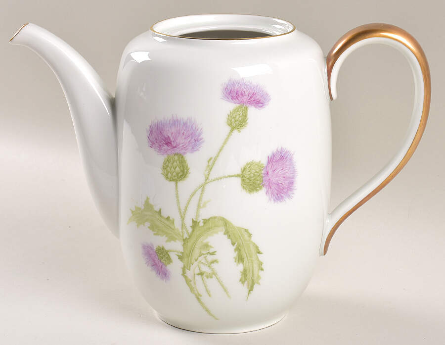 Scotch Thistle Coffee Pot No Lid by Hutschenreuther-1
