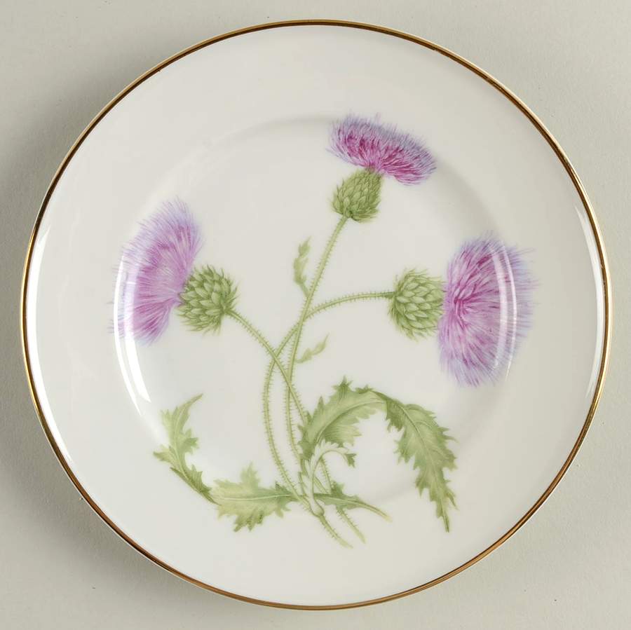 Scotch Thistle Bread & Butter Plate by Hutschenreuther-1