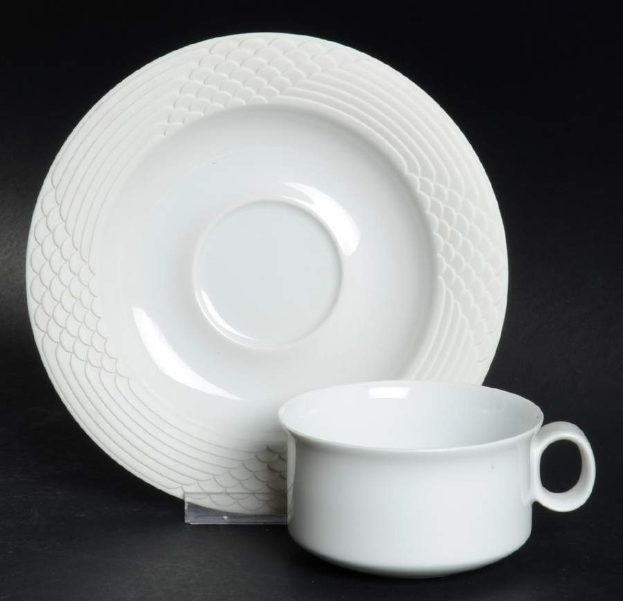 Seta Flat Cup & Saucer Set by Hutschenreuther-1