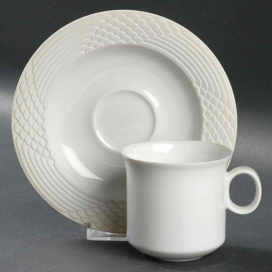 Seta Flat Cup & Saucer Set by Hutschenreuther-1