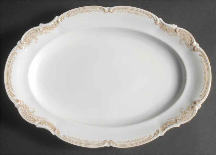 Sienna (White Background) 12" Oval Serving Platter by Hutschenreuther-1