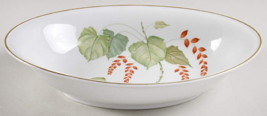 The Silver Poplar 10" Oval Vegetable Bowl by Hutschenreuther-1