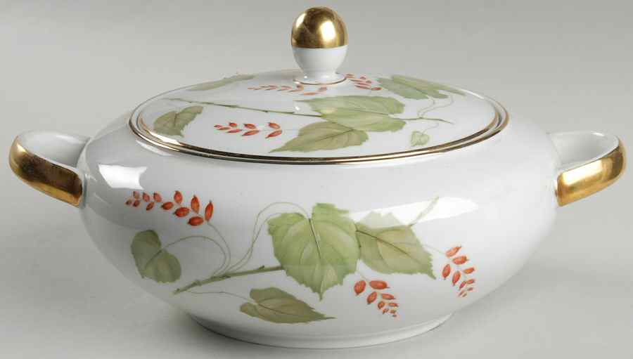 The Silver Poplar Round Covered Vegetable by Hutschenreuther-1