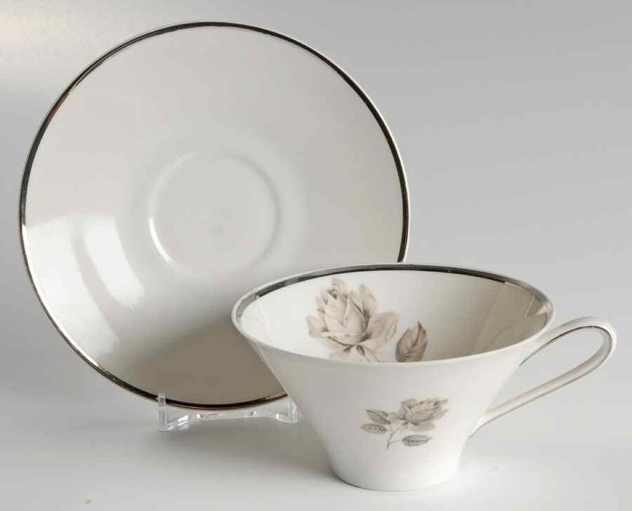 Sophisticate Flat Cup & Saucer Set by Hutschenreuther-1