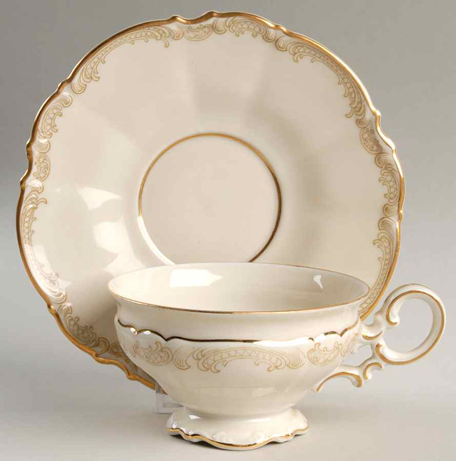 The Stafford Footed Cup & Saucer Set by Hutschenreuther-1