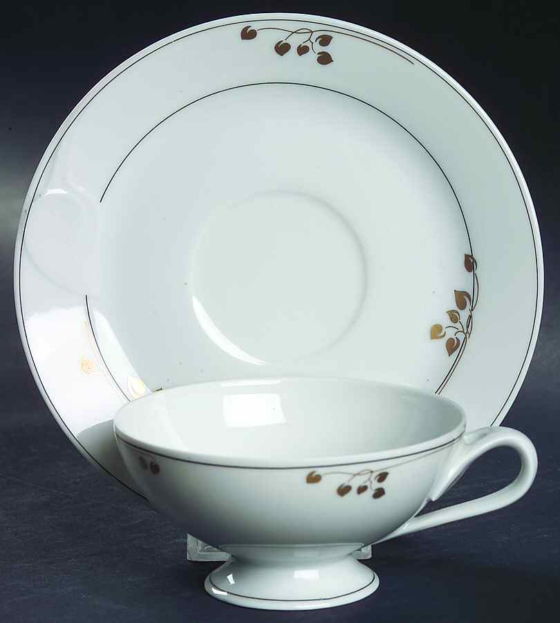 St. Honore Footed Cup & Saucer Set by Hutschenreuther-1