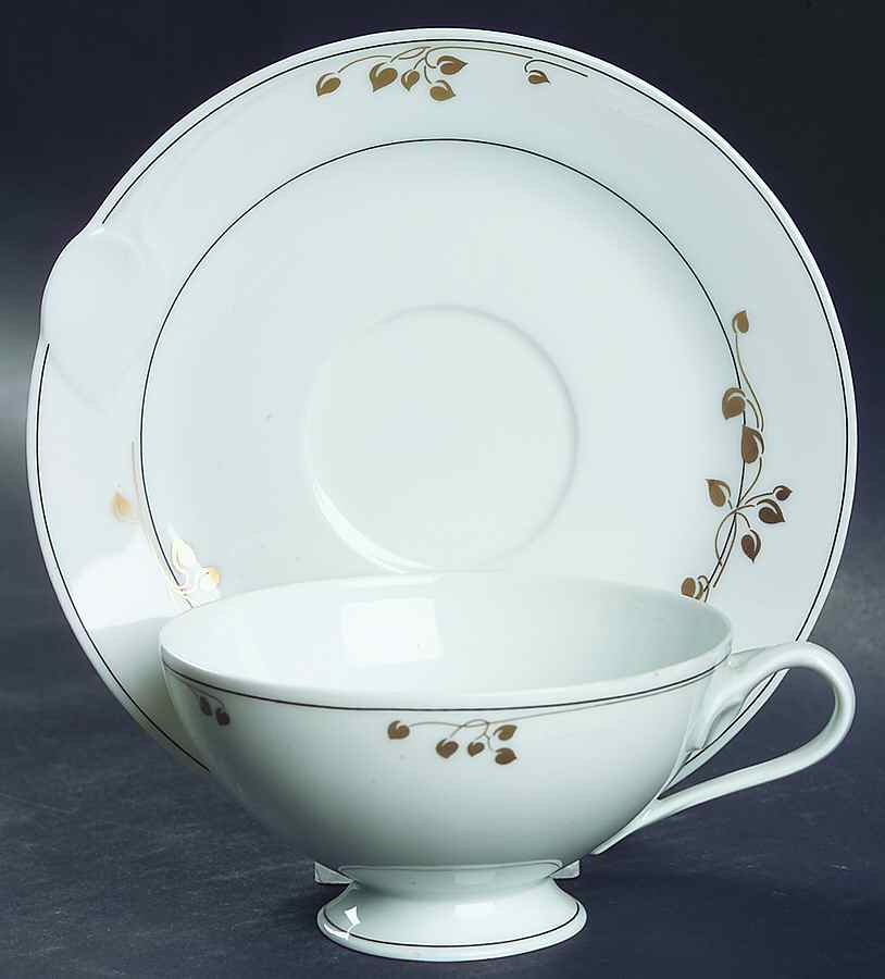 St. Honore Footed Cup & Saucer Set by Hutschenreuther-1