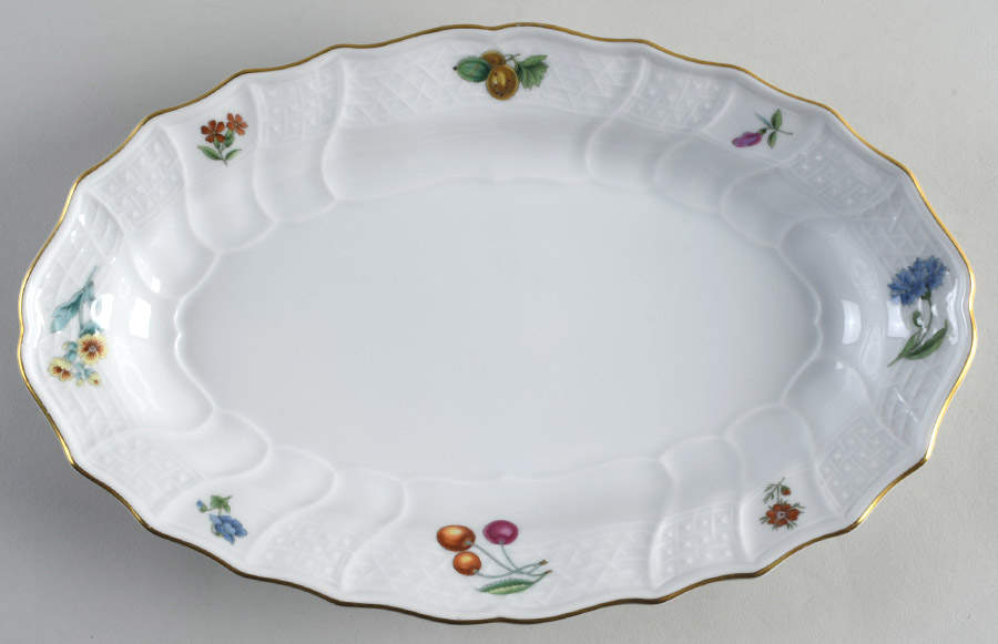 Summer Garden 11" Oval Serving Platter by Hutschenreuther-1
