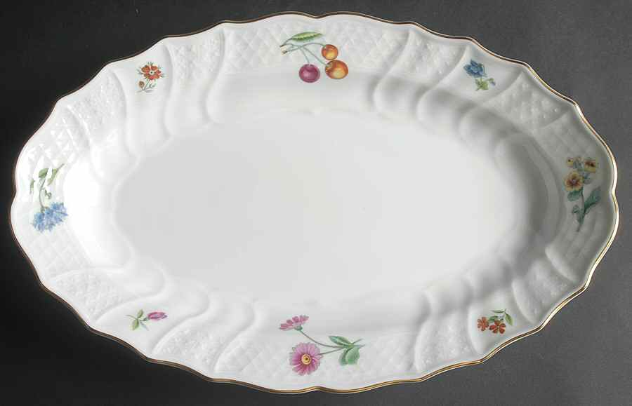 Summer Garden 13" Oval Serving Platter by Hutschenreuther-1