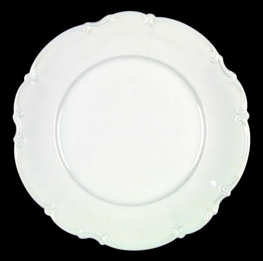 Sylvia (All White, No Trim) Dinner Plate by Hutschenreuther-1